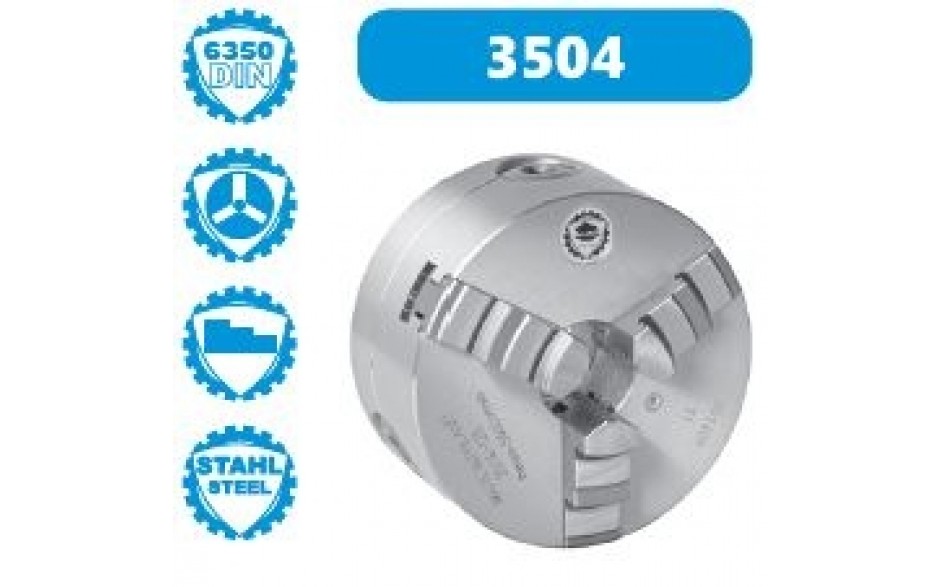 3504-500 | BISON ZELFCENTRERENDE 3-KLAUW 500 MM STAAL DIN 6350